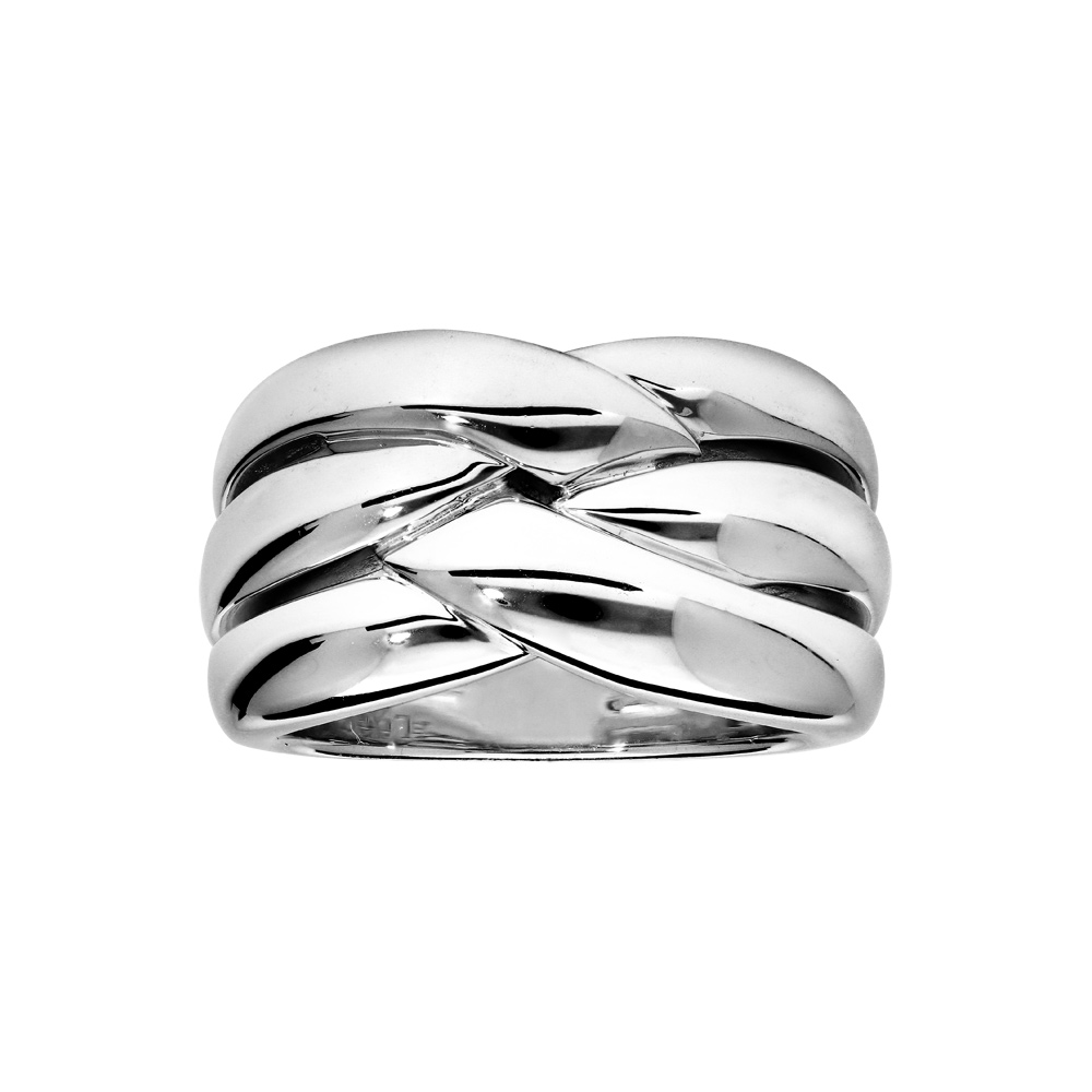 Bague Elix S En Argent Massif Brins Crois S