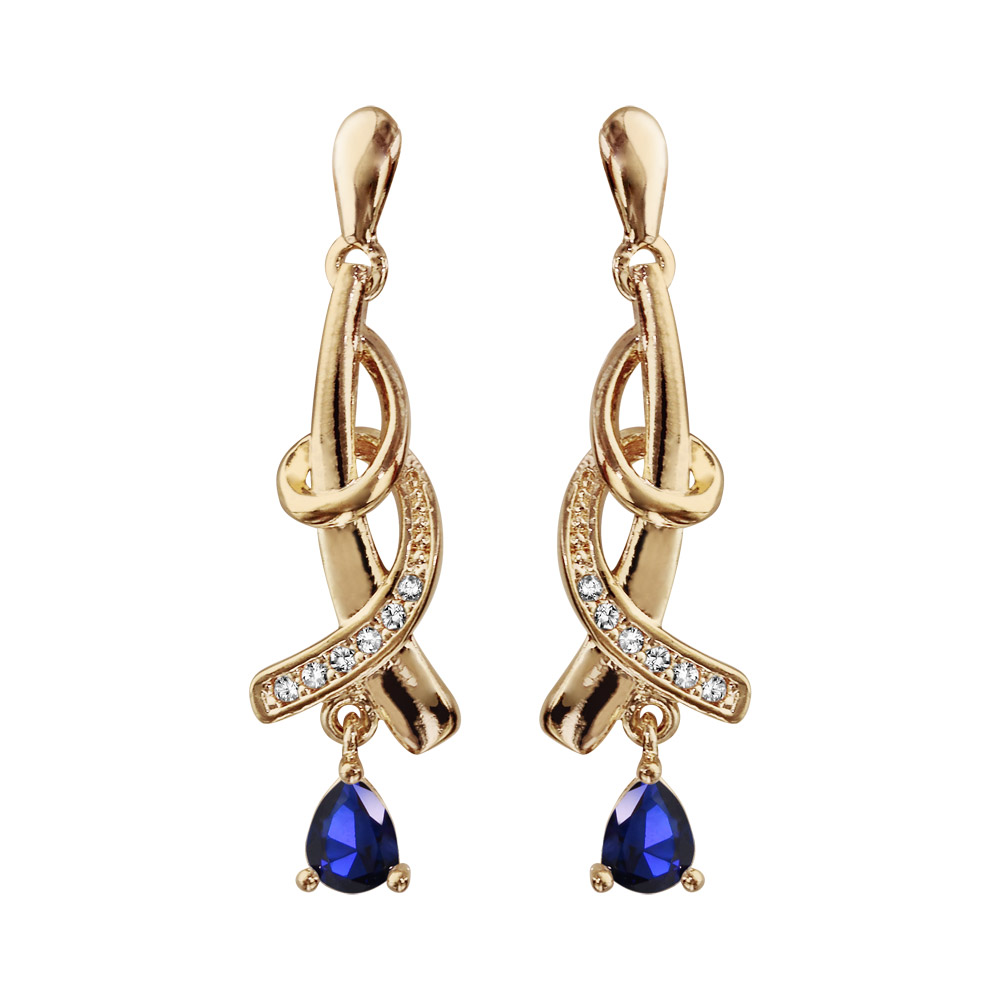 Boucles D Oreilles Pendantes En Plaqu Or Collection Joaillerie Brins