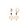 Boucles d'oreille dormeuse argent dor jaune arbre de vie 15mm et boule jade violette vritable