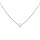 Collier argent rhodi oxyde blanc 4mm sertis 6 griffes rglable 38  42cm