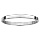 Bracelet ruban en acier articul fil lisse  graver 59mm X 51mm